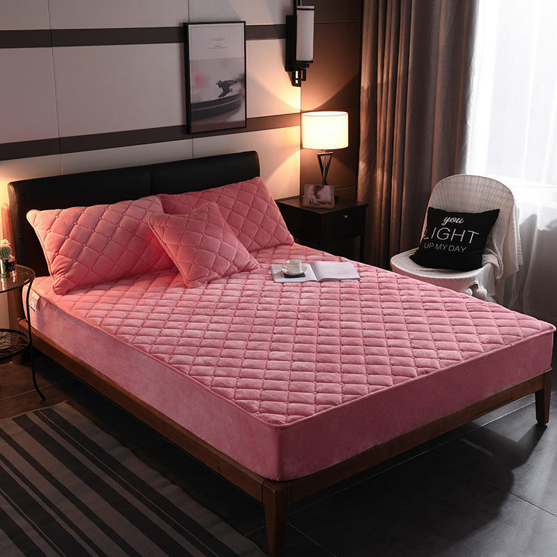 Crystal Velvet Thickened Bedspread Simmons Mattress Cover Bedspread