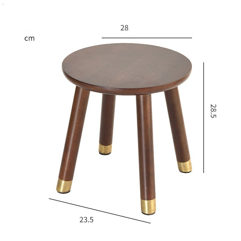 Solid Wood Home Stool Living Room Shoe Changing Stool