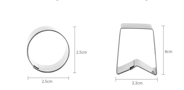 Emporte-pièces en acier inoxydable pour gâteaux de Noël, moule à biscuits, emporte-pièce pour fondant, outils de cuisson DIY