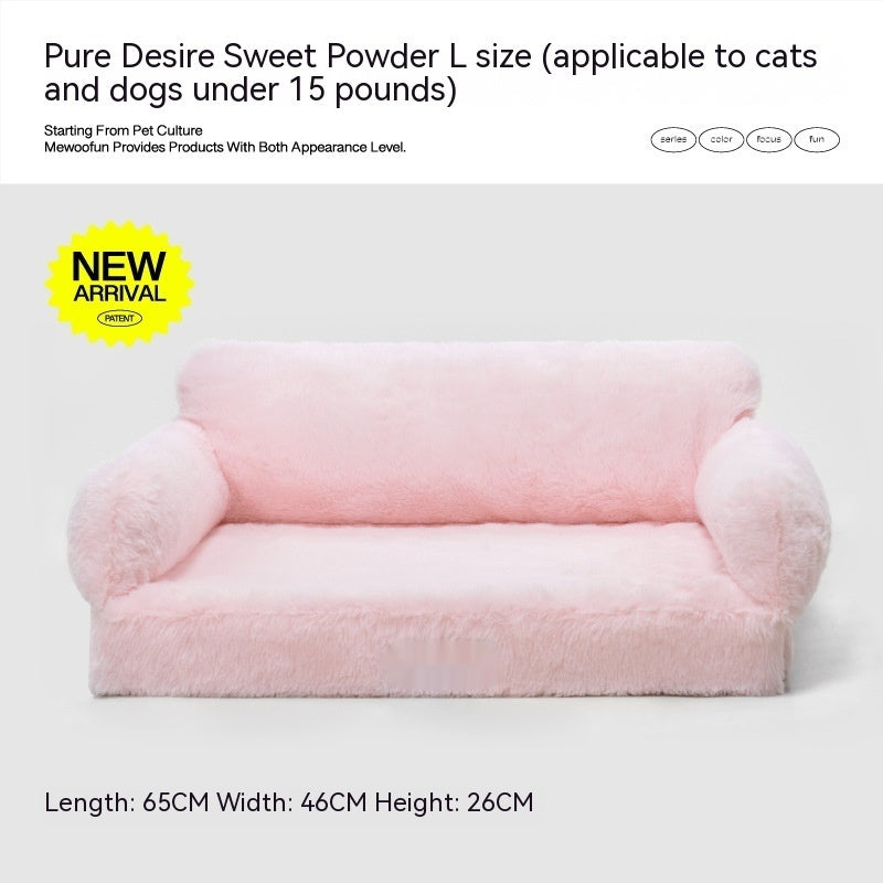 Four Seasons Universal Winter Soft Cat Nest Warm Kennel Removable And Washable Pet Sofa