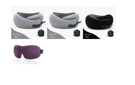 Travel Neck Pillow Non-Deformed Airplane Pillow Travel Neck Cushion Durable U-Shaped Travel Memory Cotton Nap Neck Pillow