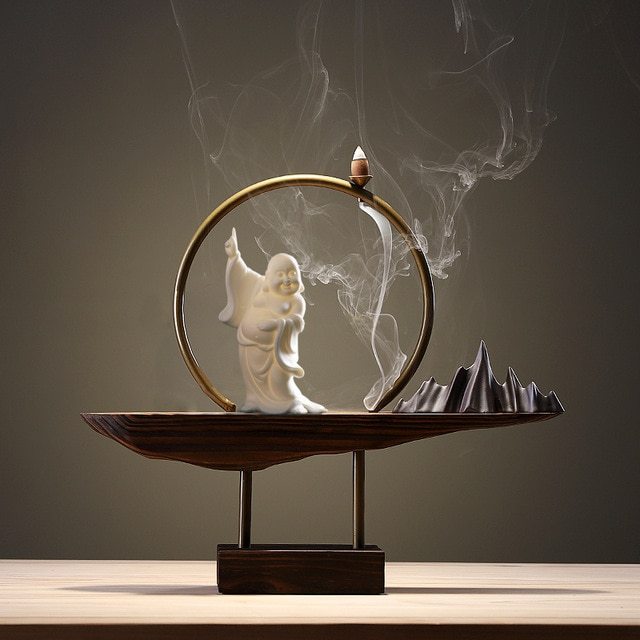 Creative inverted incense burner