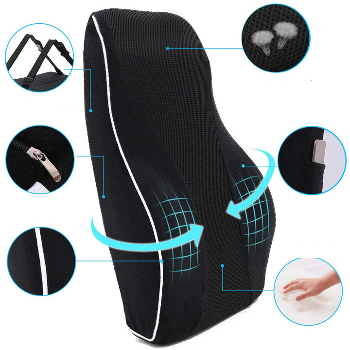 Slow Rebound Memory Foam Car Lumbar Support Office