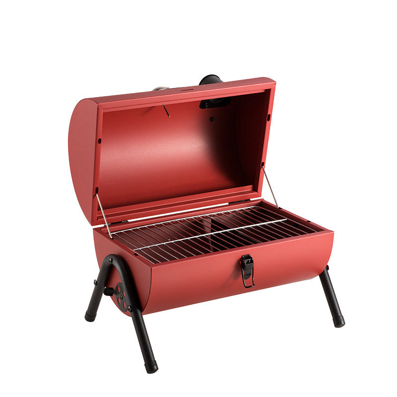 Barbecue d'extérieur portable au charbon de bois épais pour pique-nique