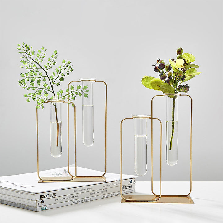 Hydroponic Test Tube Vase Light Luxury Flower Container