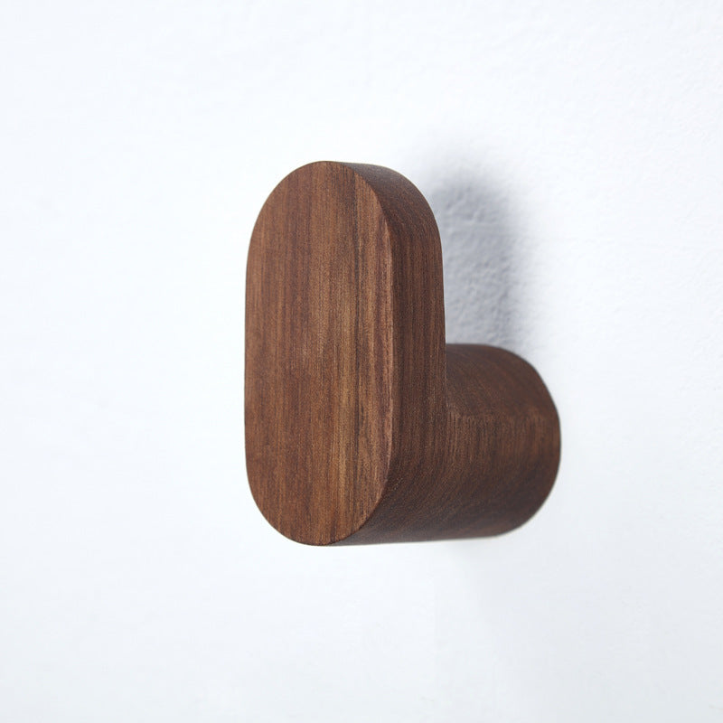 Simple And Elegant Walnut Coat Hook