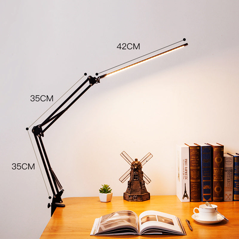 Long Arm Folding Rotating Clip-type Table Lamp