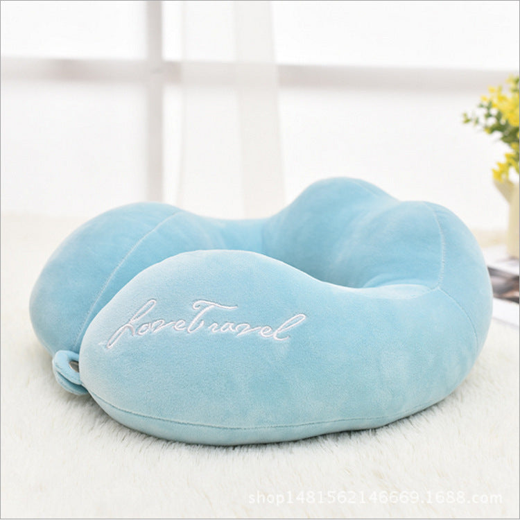 Custom Creative U Travel Pillow Shaped Plane Travel Sambo U-shaped Pillow Neck Pillow Neck Guard Spot Wholesale