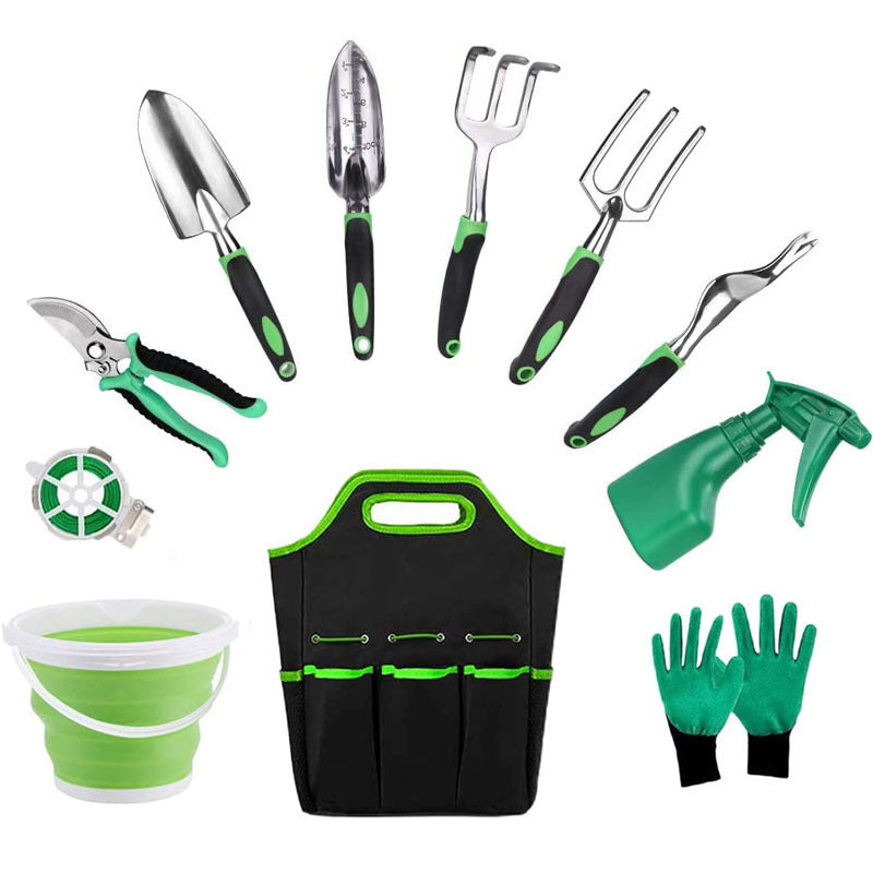 Factory Direct Gardening Tool Set Amazon Set Three-Piece Aluminum Alloy Garden Tools Agricultural Tools