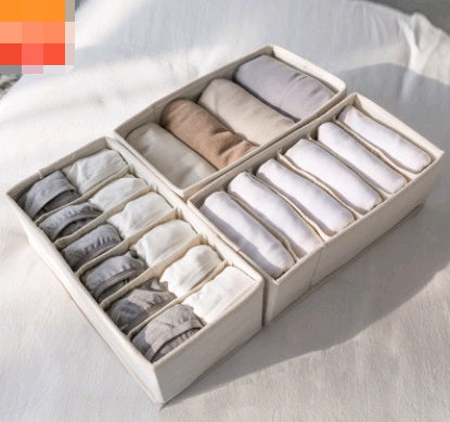 Drawer storage box fabric closet finishing box towel hat sorting bag underwear socks storage box