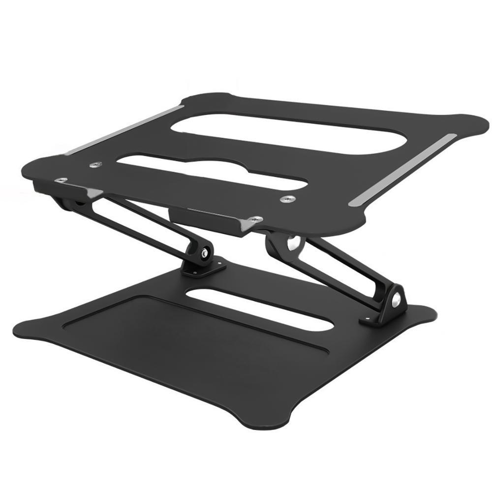 Folding lifting aluminum alloy laptop stand