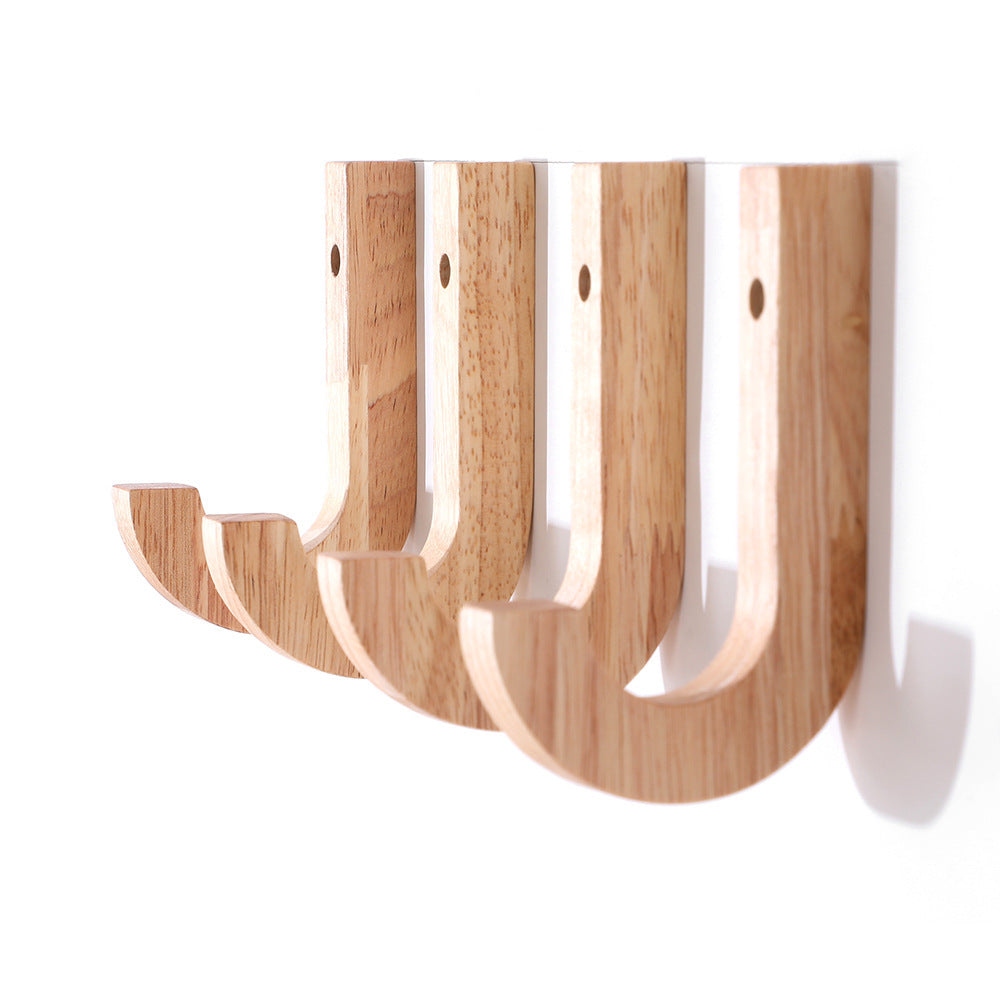 Oak coat hook wall decoration