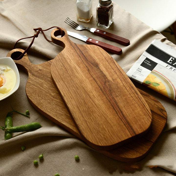 Nordic Style Wooden Bread Board With Handle