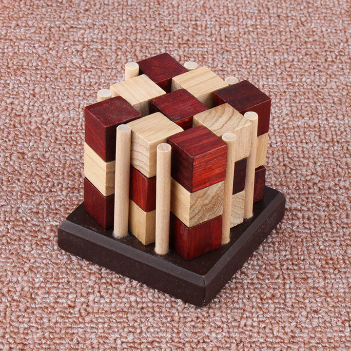 Eight-pillar Building Blocks Wooden Educational Toys