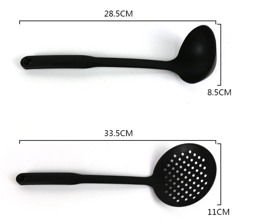 Nine-point Handle Plastic Nylon Kitchenware Six-piece Non-stick Pan Spatula Set Cooking Shovel Spoon Tool Kitchen Tools