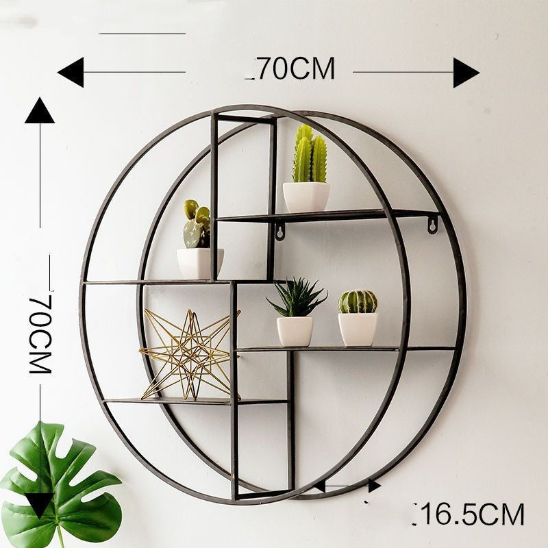 Scandinavian Light Luxury Wall Shelf Iron Wall Hanging