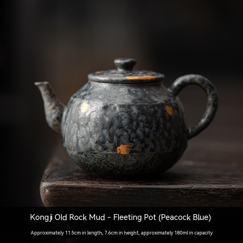 Bronze Glazed Flowing Year Pot, Retro Brewing Tea And Boiling Water