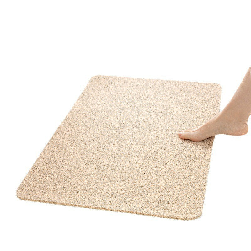 Bathroom Non-slip Mat Wire Ring Toilet Waterproof Floor Mat Shower Room Bath Foot Mat Bathroom Foot Rub Mat