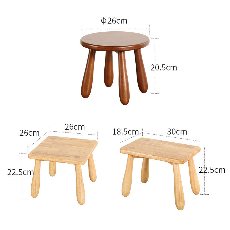 Solid Wood Low Stool Home Small  Creative