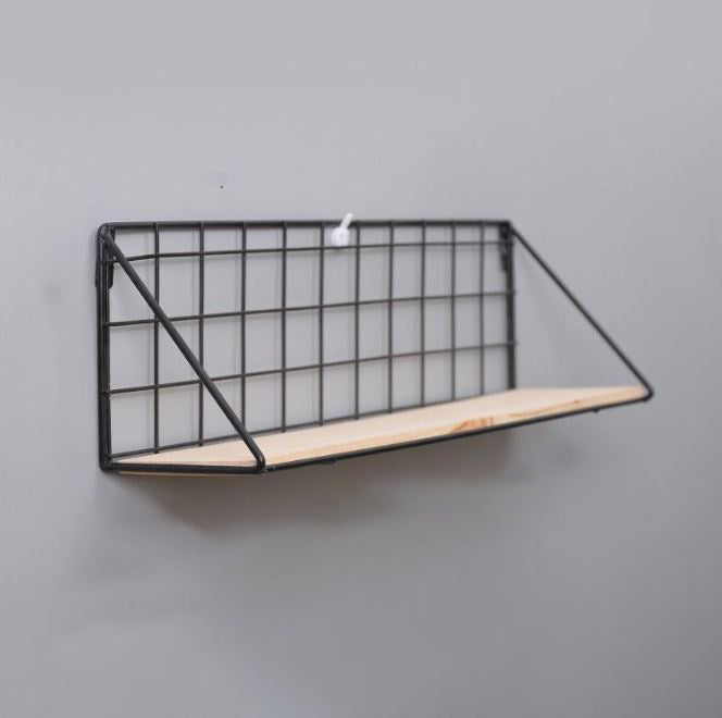 Creative Wall Shelf Storage Basket Free Perforated Hanger