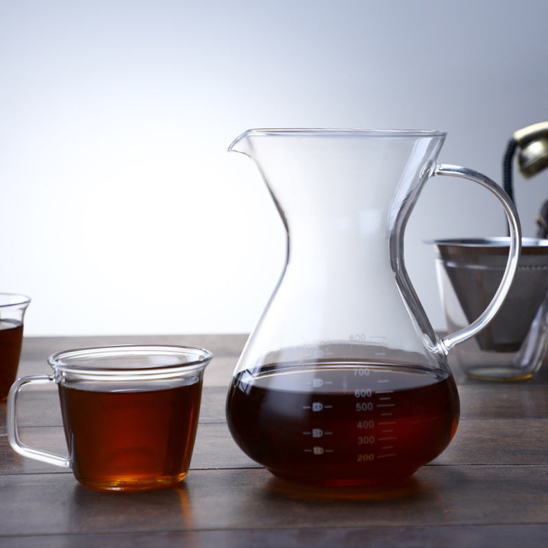 Filtre en verre et acier inoxydable résistant au fer pour cafetière à infusion manuelle