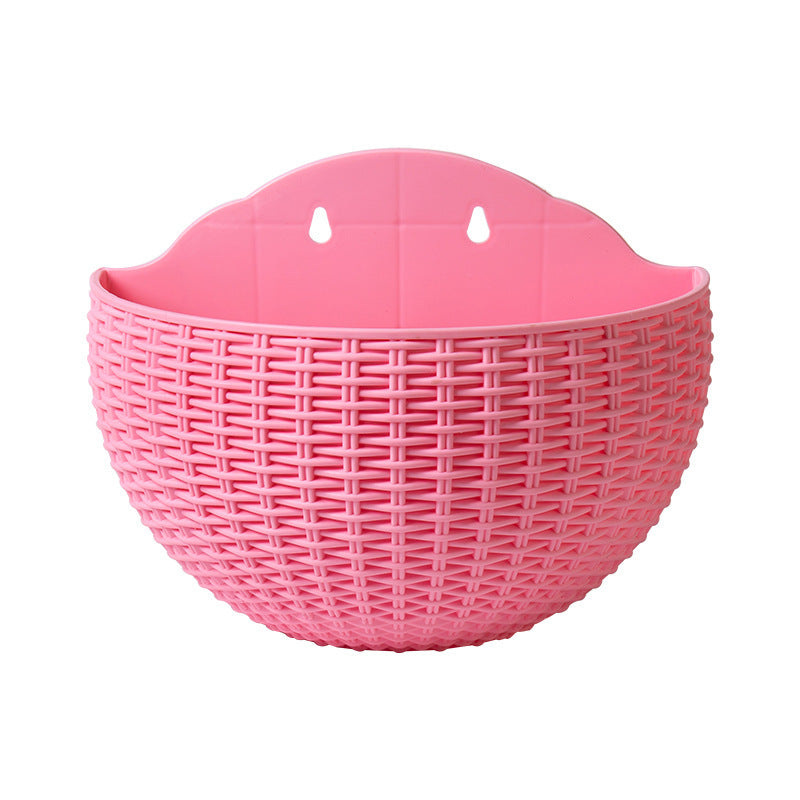 Basket Balcony Lazy Flower Pot Wall Hanging Hydroponics