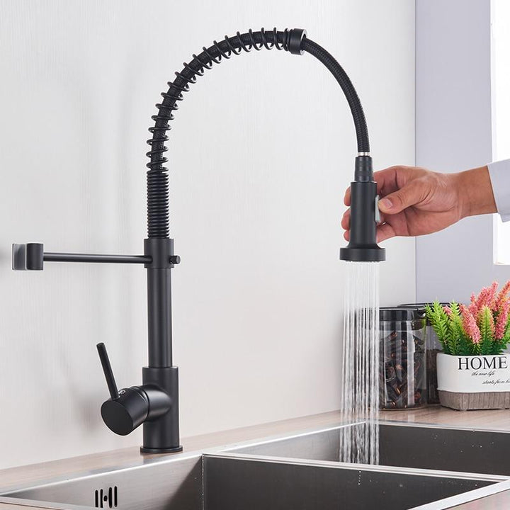 Kitchen faucet full copper hot and cold water