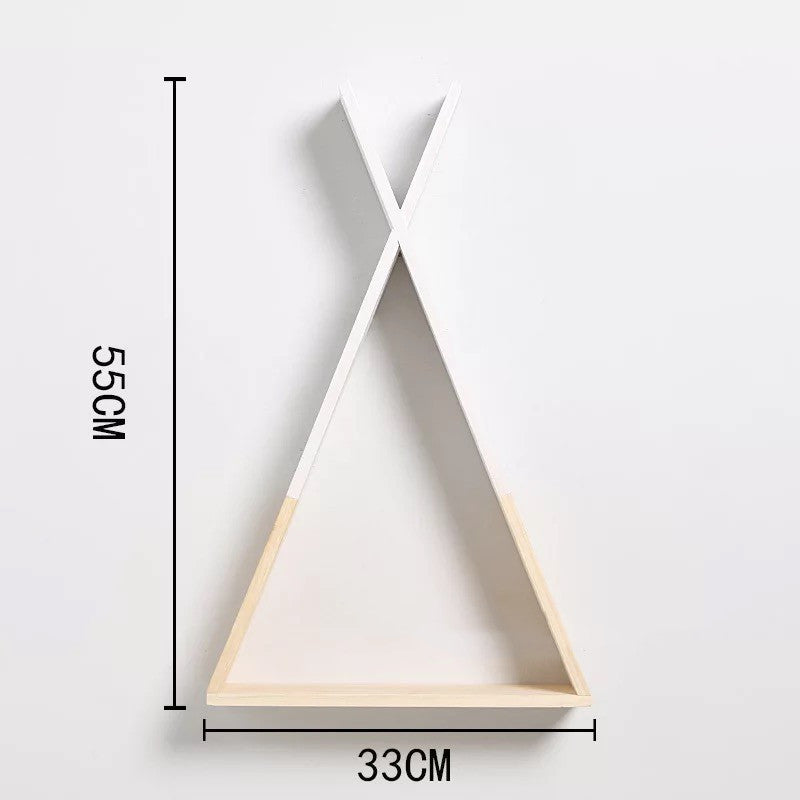 Nordic wood x triangle shelf