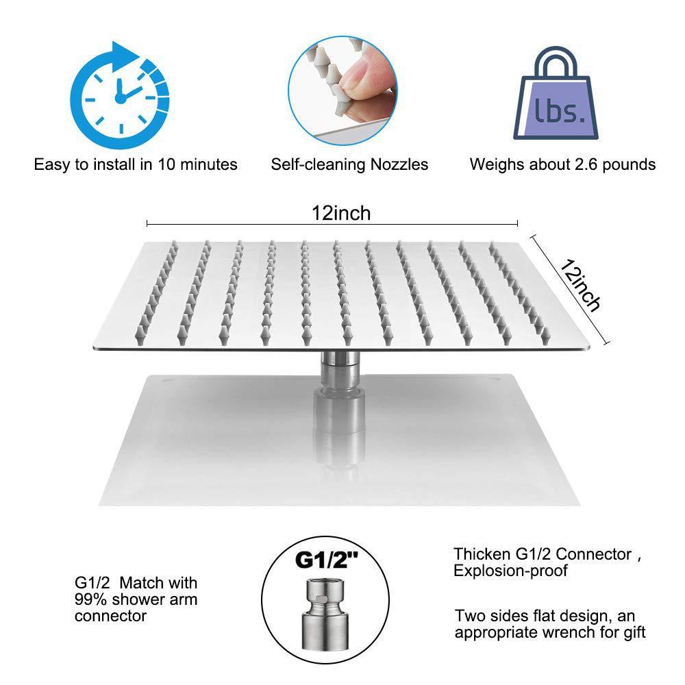 304 stainless steel shower top shower