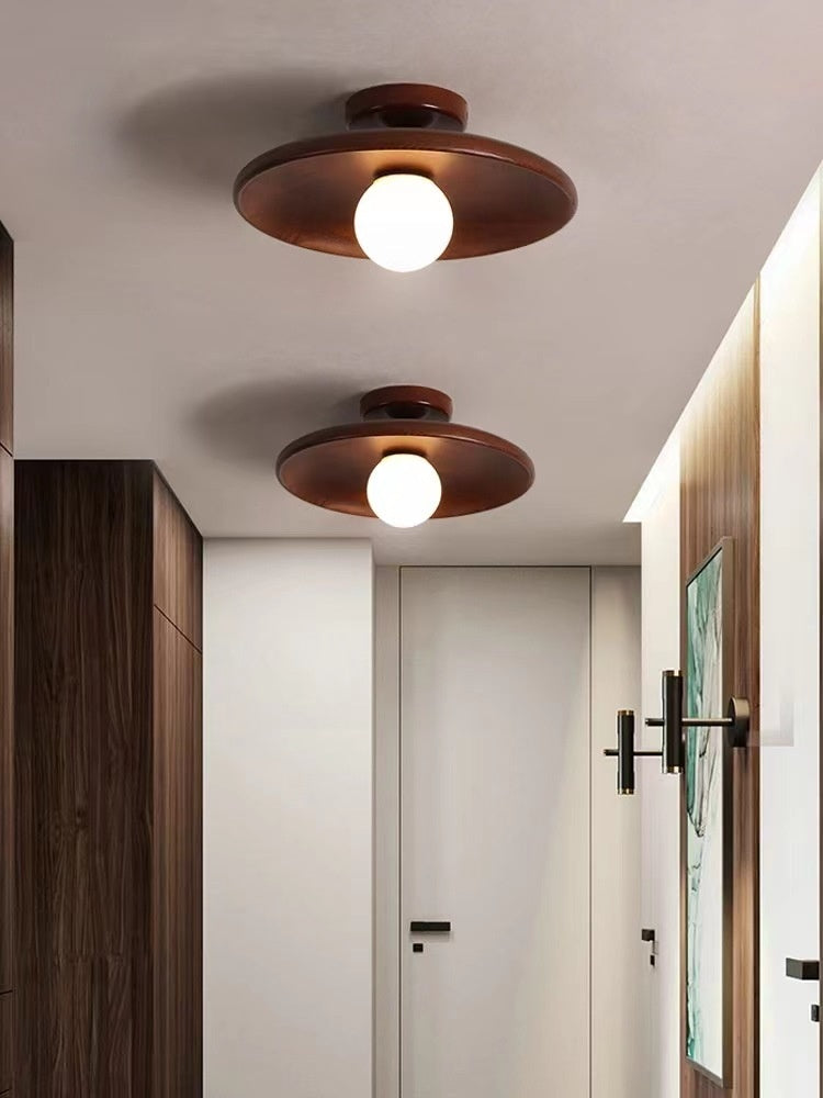 Japanese-style Solid Wood Aisle Light Ceiling Lamp Modern Minimalist