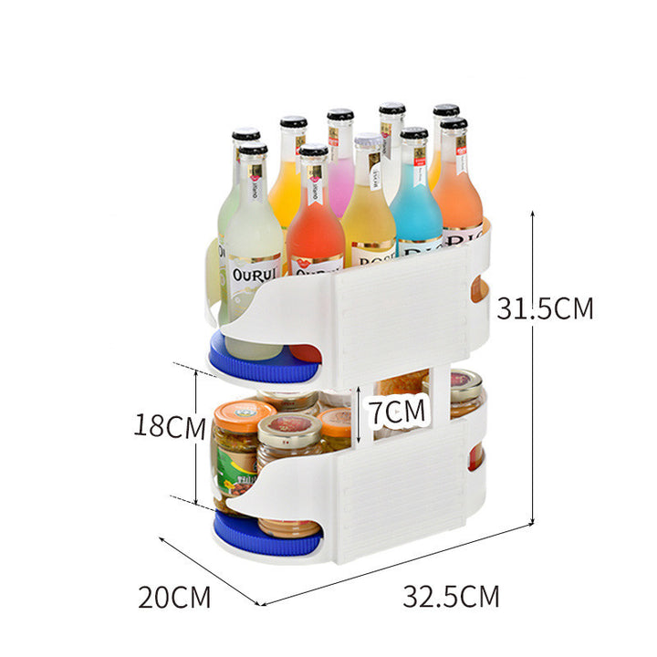 Kitchen Multifunctional Rotating Condiment Seasoning Rack