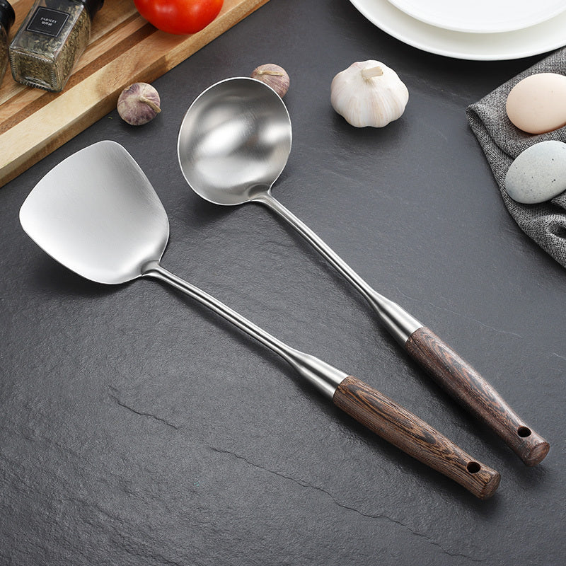 Stainless steel spatula set