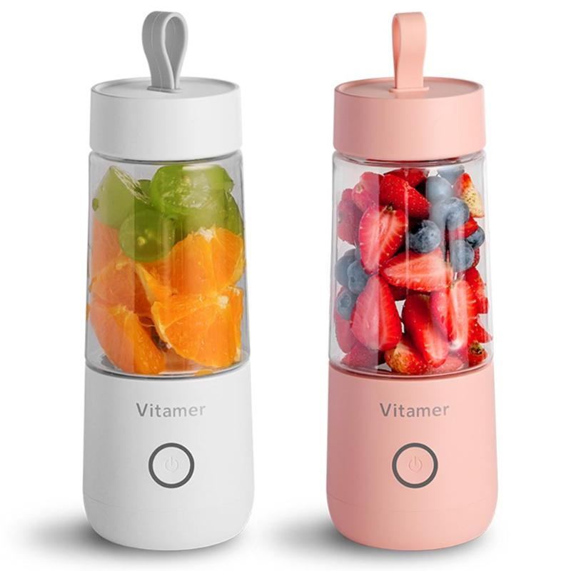 Mixeur portable électrique rechargeable par USB 350 ml pour smoothie, granité, jus, bouteille, chargement USB, gadgets de cuisine