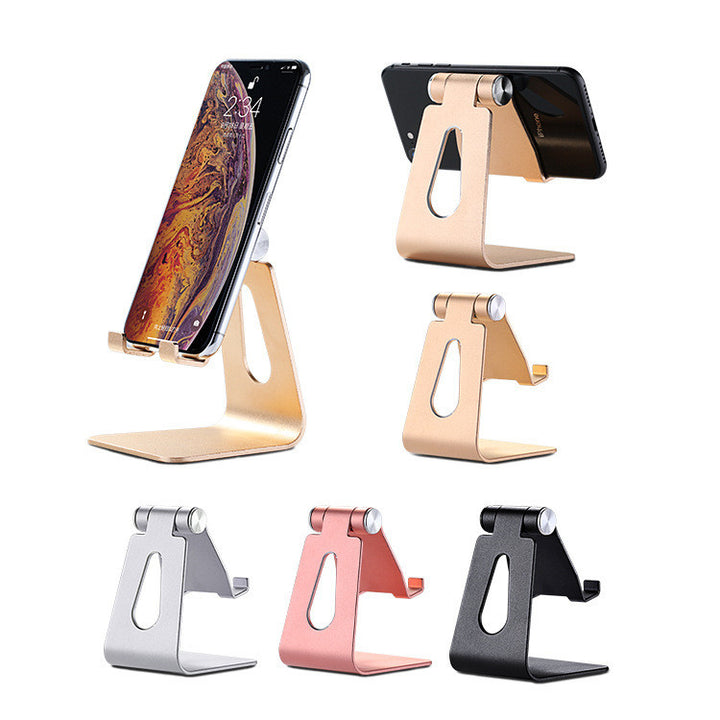 Single folding aluminum alloy mobile phone tablet holder