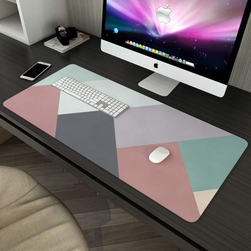 Geometric Desk Pad For Girls, Mouse Pads, Thickened, Precision Seamed Natural Rubber