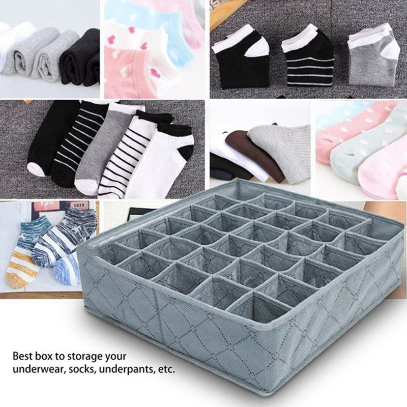 30 Grids Underwear Socks Storage Drawer