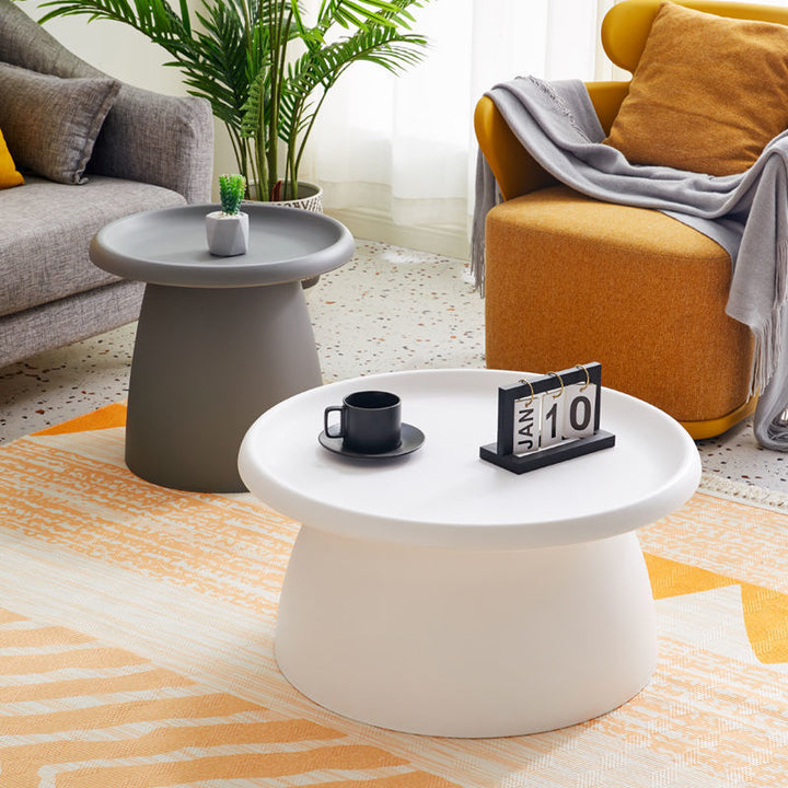 Modern Nordic Creative Round Tea Table Home Small Apartment Living Room Multi-functional Side Table Combination Simple Small Tea Table