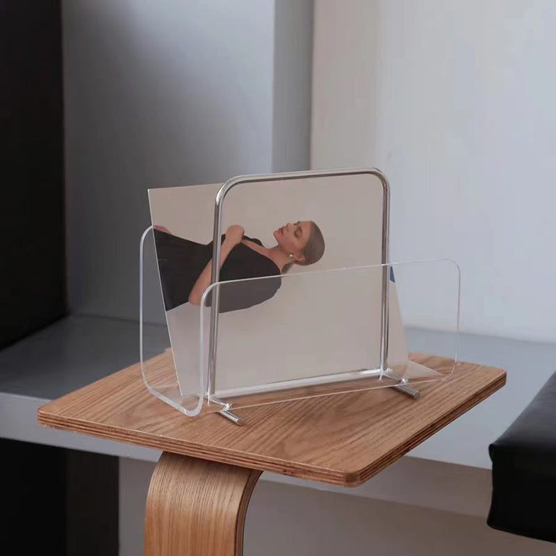 Acrylic Portable Magazine Rack Ins Style Desktop Storage