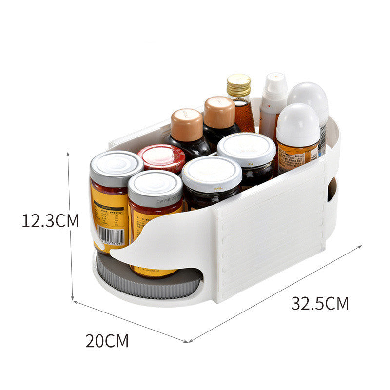 Kitchen Multifunctional Rotating Condiment Seasoning Rack