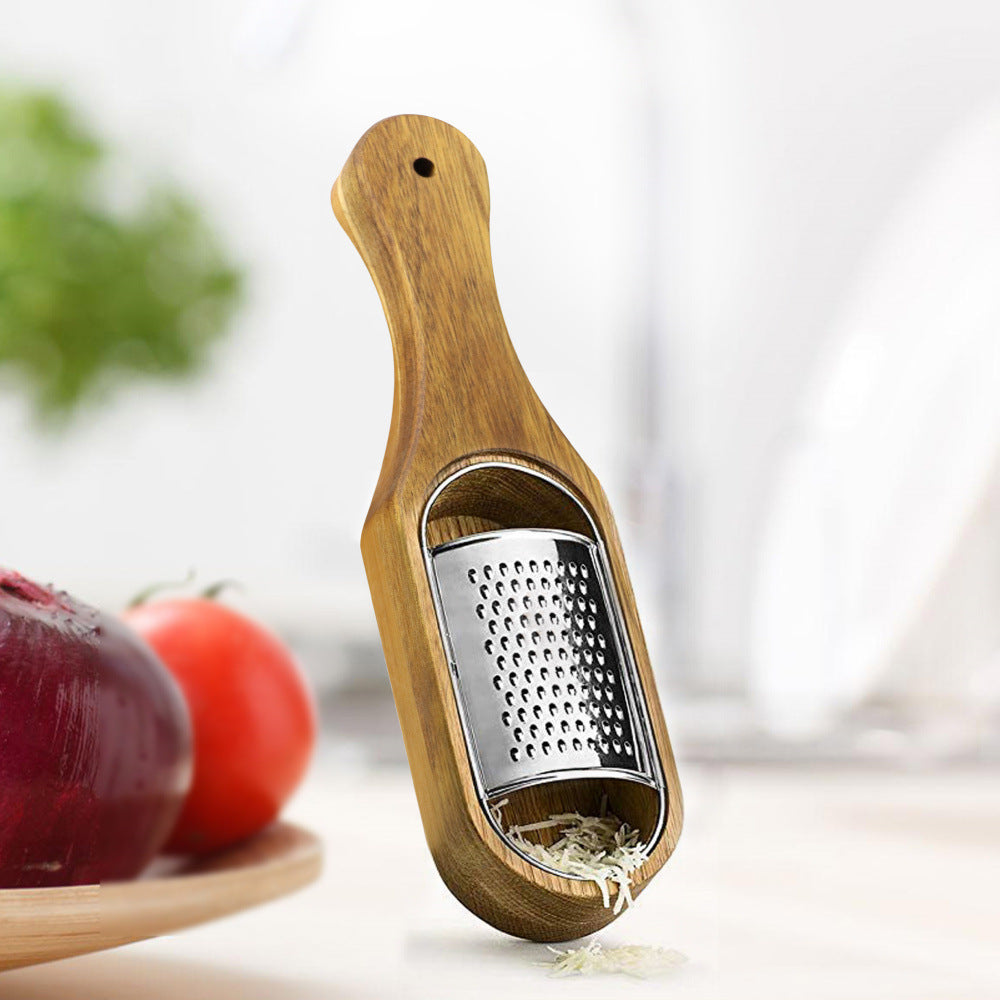 Stainless Steel Cheese Wooden Grater Kitchen Tools