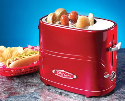 Nostalgie American Home Automatische Mini Hot Dog Frühstücksmaschine Wurstmaschine Toaster 