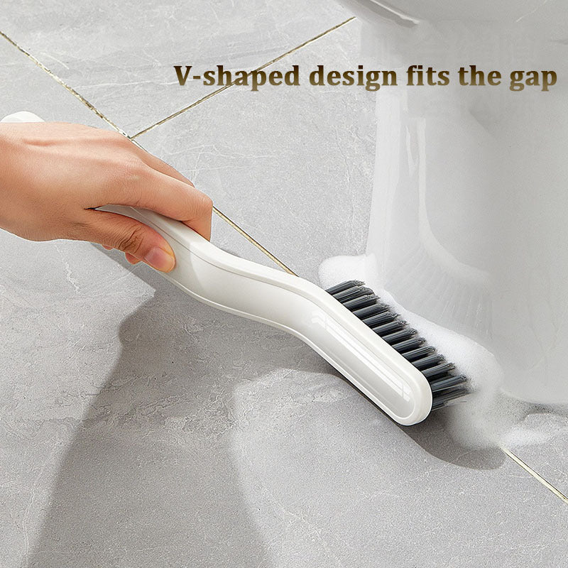 2-in-1 Multipurpose Bathroom Tile Floor Gap Cleaning Brush Window Groove Brush Convenient Household Corner Cleaning Tools