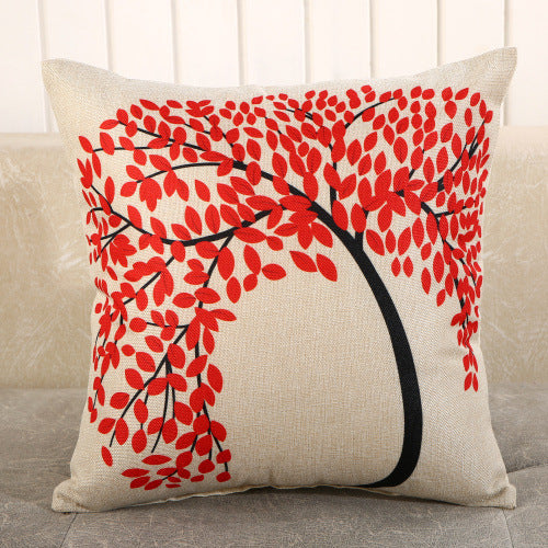 Fabric Decoration Supplies Car Gift Linen Printed Pillows Bedside Cushion Couch Pillow