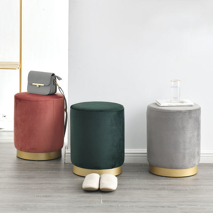 Nordic Stool Home Low Stool Sofa Stool Round Ottoman