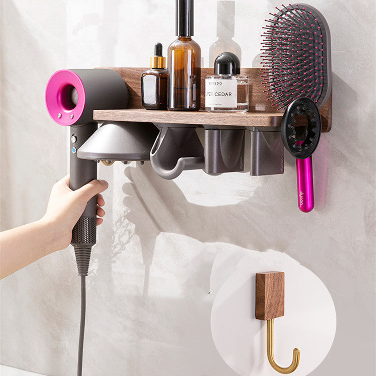 Hair Dryer Rack Hanger Wall-mounted Punch-free Bracket