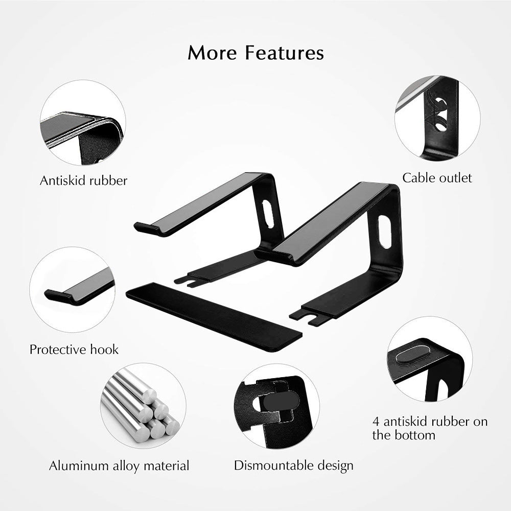 Support d'ordinateur portable en alliage d'aluminium