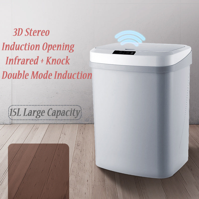 Automatic intelligent classification trash can with lid