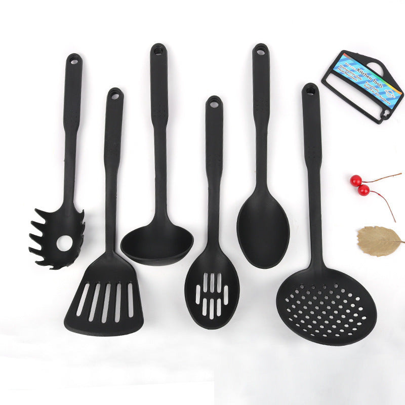 Nine-point Handle Plastic Nylon Kitchenware Six-piece Non-stick Pan Spatula Set Cooking Shovel Spoon Tool Kitchen Tools