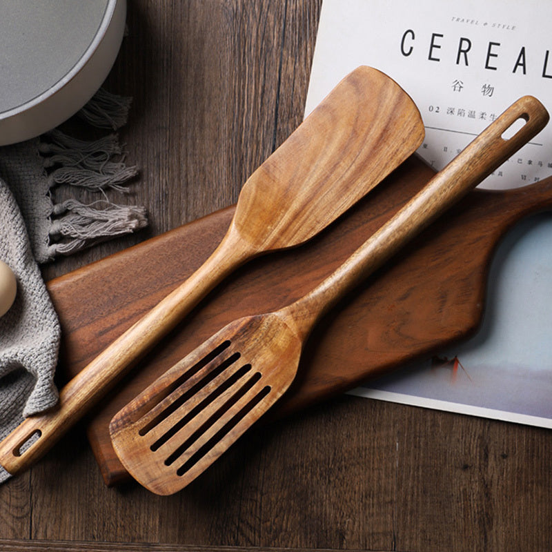 Spatule en teck pour cuisine domestique