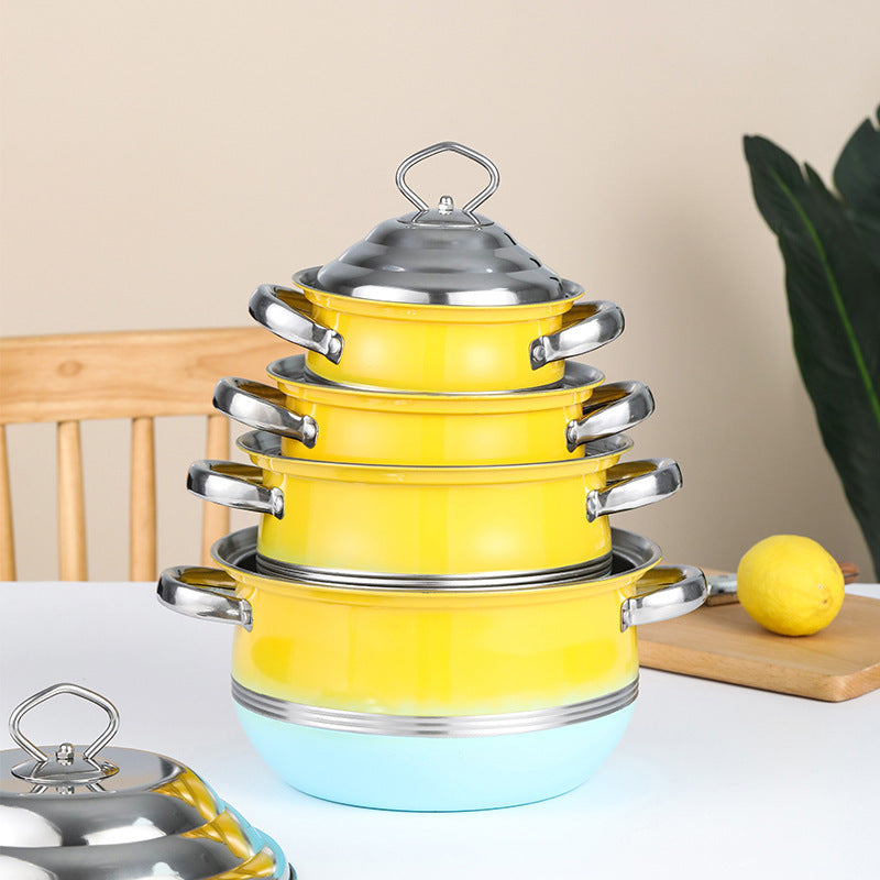 Stainless Steel Soup Pot Tower Cover Household